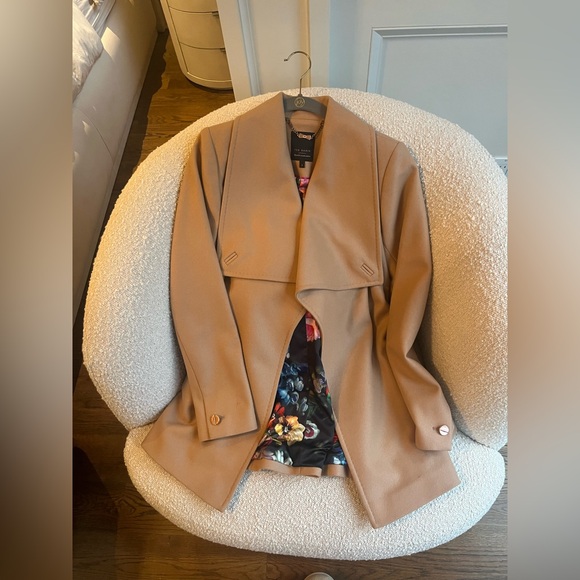 Ted Baker Wool Cashmere Blend Wrap Coat - Picture 9 of 10